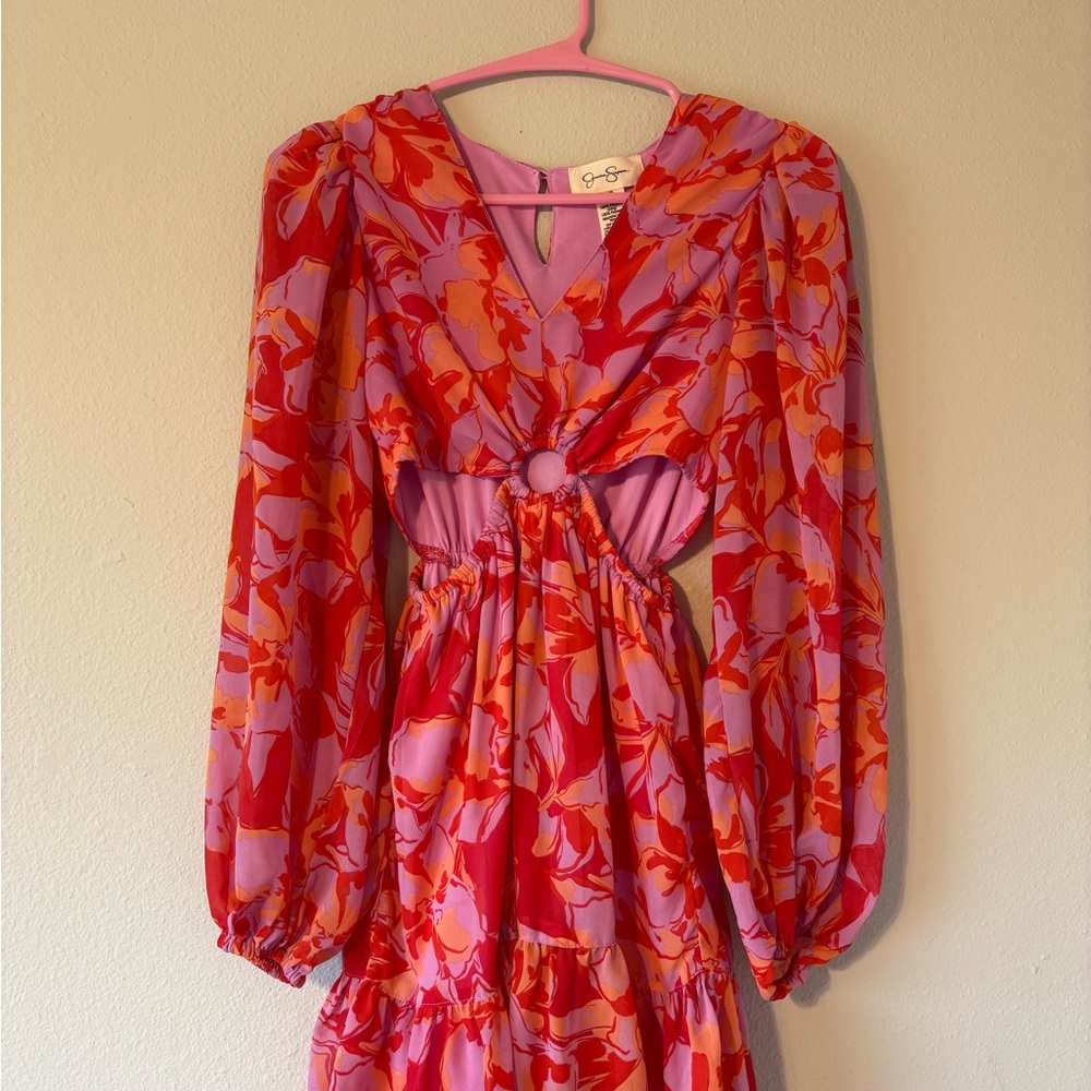 Colorful Floral Women's Dress